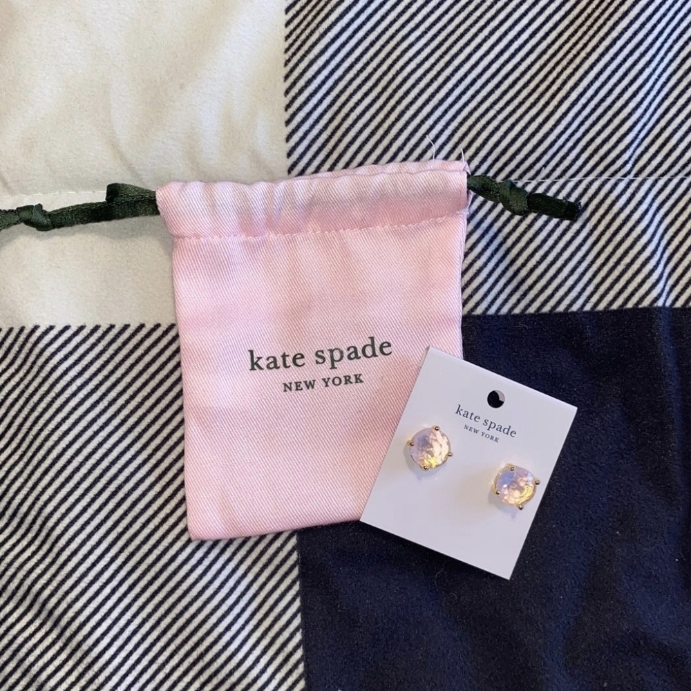 Kate Spade Pink and Gold Stud Earrings